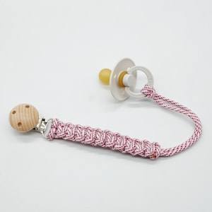 Paracord Dummy Clip: Handmade Wooden Baby Pacifier Tether