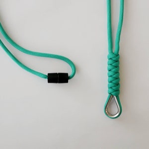 Vingerhoed touw ketting Lanyard - KIES UW KLEUR - Breakaway Snap Clip Id Holder - Dog Whistle Lanyards - Paracord Key Holder - Safety Cord