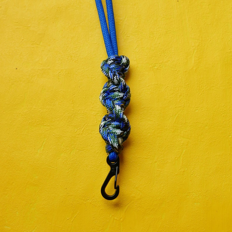 Handmade DNA Lanyard Carabiner Key Holder Clip Keyring Paracord COLOUR CHOICE Dog Whistle Lanyards Breakaway Snap Clip Id Holder