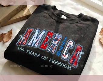 Coquette America Lace stoffen borduurontwerp | 250e verjaardag Amerika | 4 juli | Digitaal bestand 1776–2026
