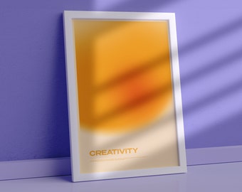 Aura Prints - Gradient Wall Art for Manifestation & Spirituality | aura poster, trendy wall art, instant download