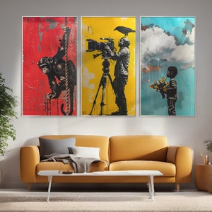Banksy, arte de pared de graffiti / arte de pared grande, descarga digital, arte callejero de Banksy, obras de arte imprimibles