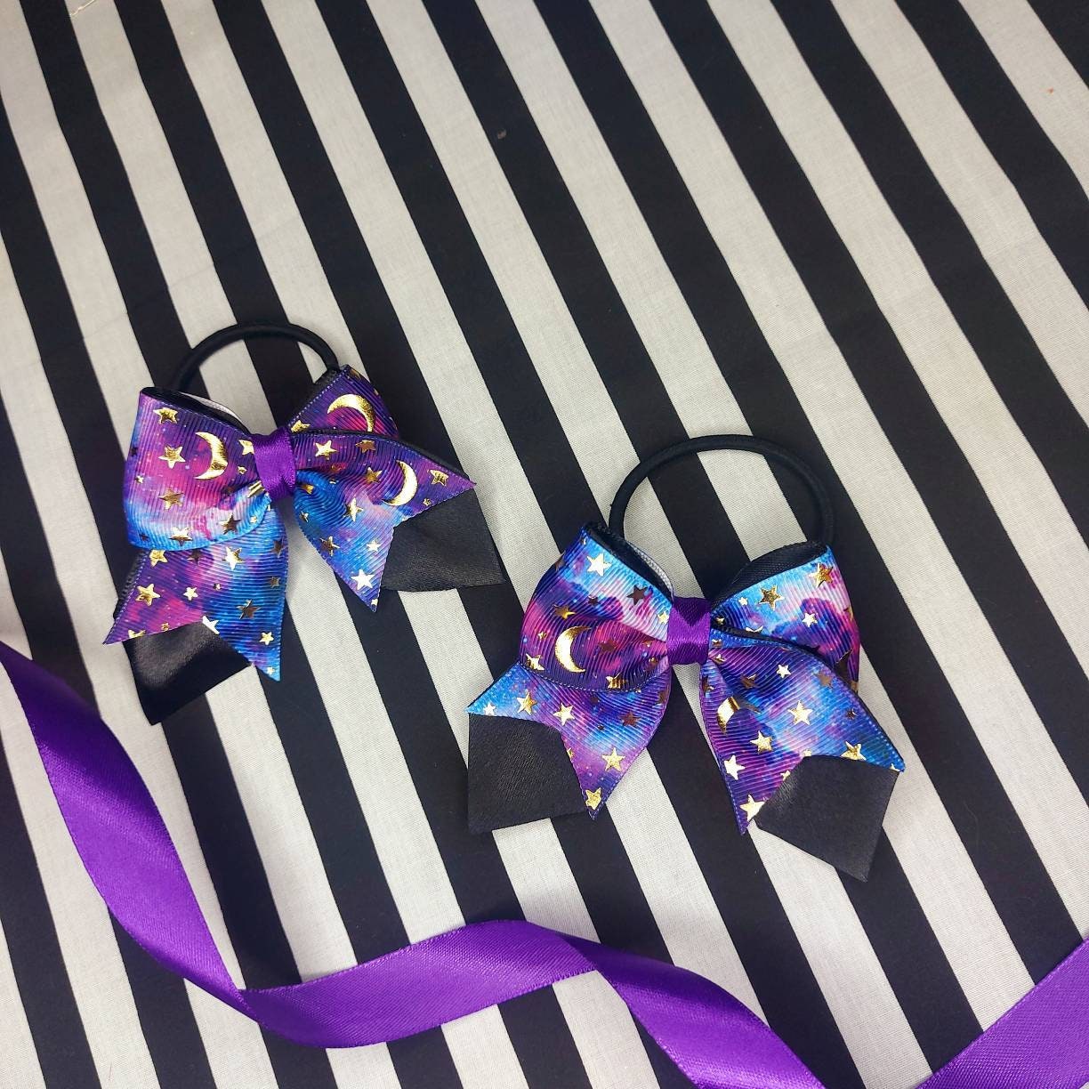 Galaxy bows Etsy