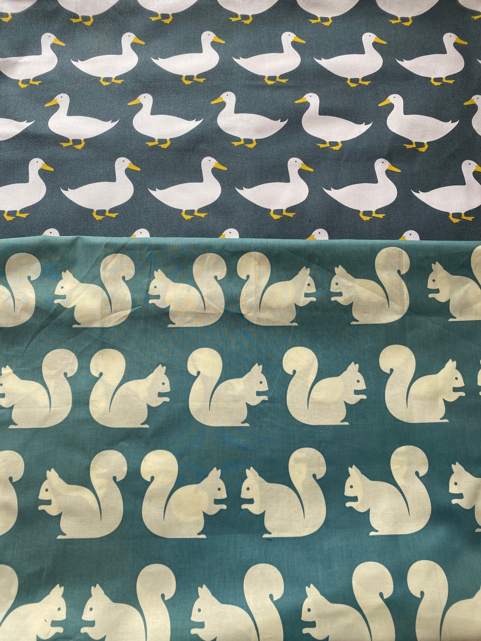 Waddling Ducks Fabric by Anorak Cushion Covers 16x16 Inches Etsy