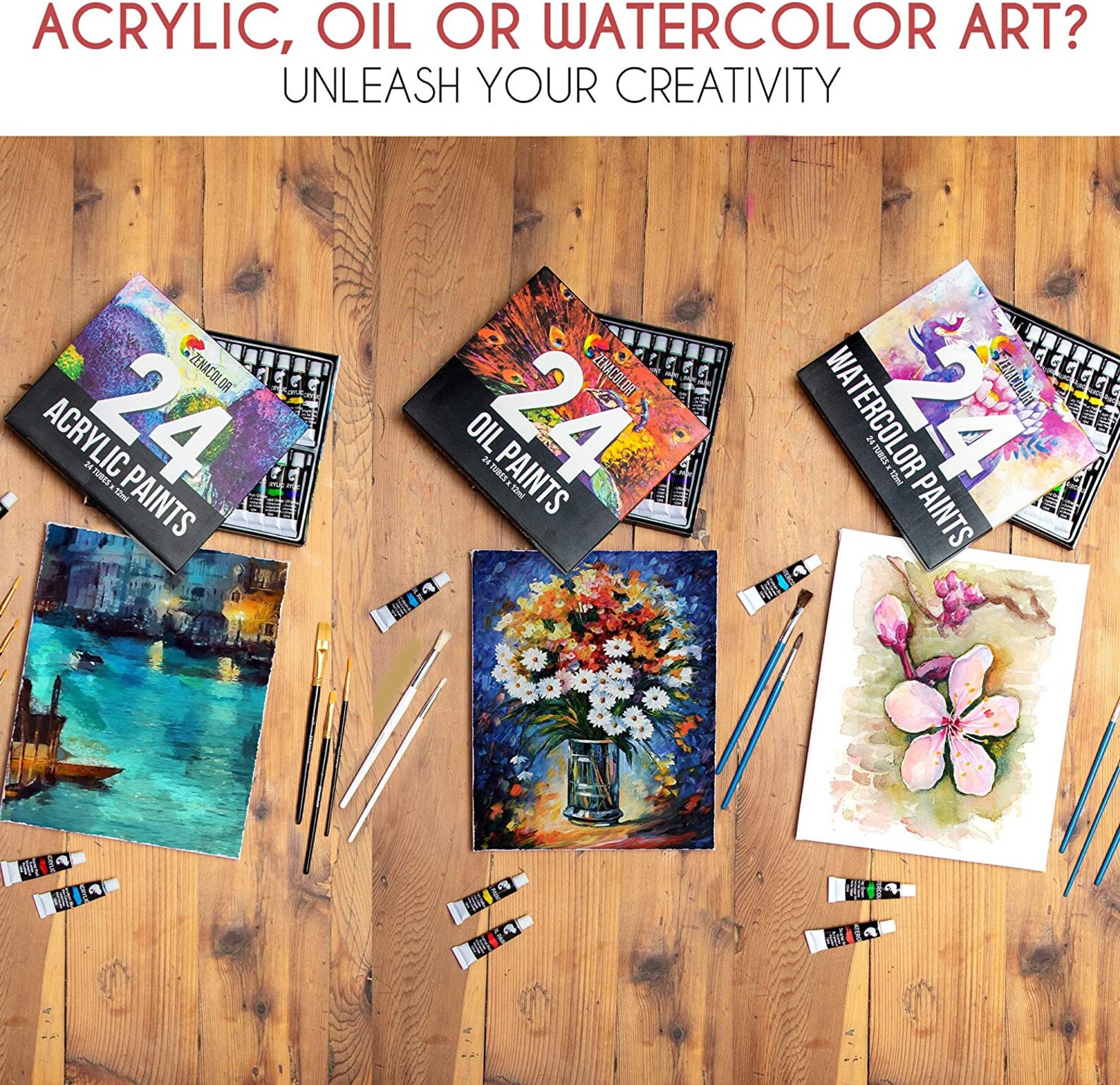 Acrylic Paint Set Oil Painting Watercolor Paint with Paint Etsy