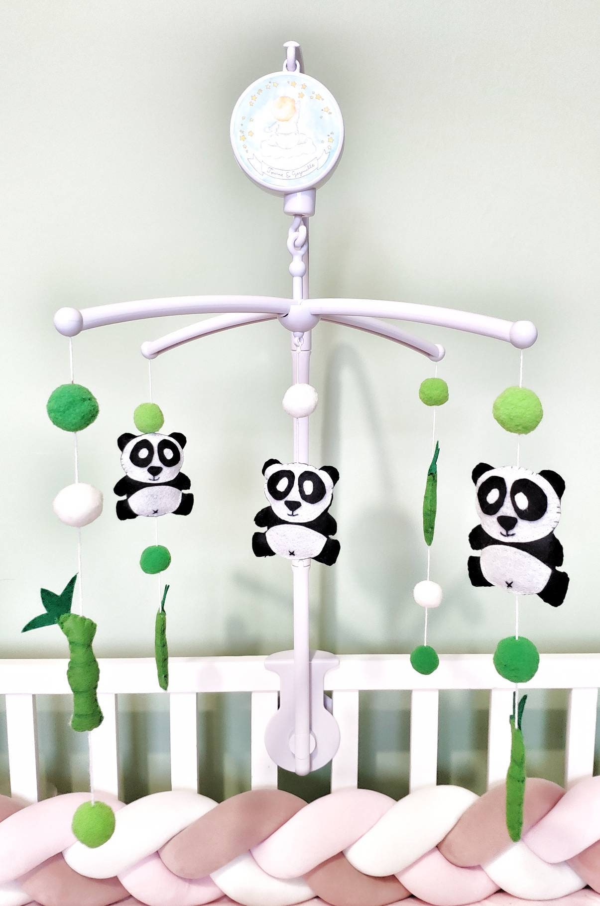 Mobile Musical Pour Bébé Thème Panda