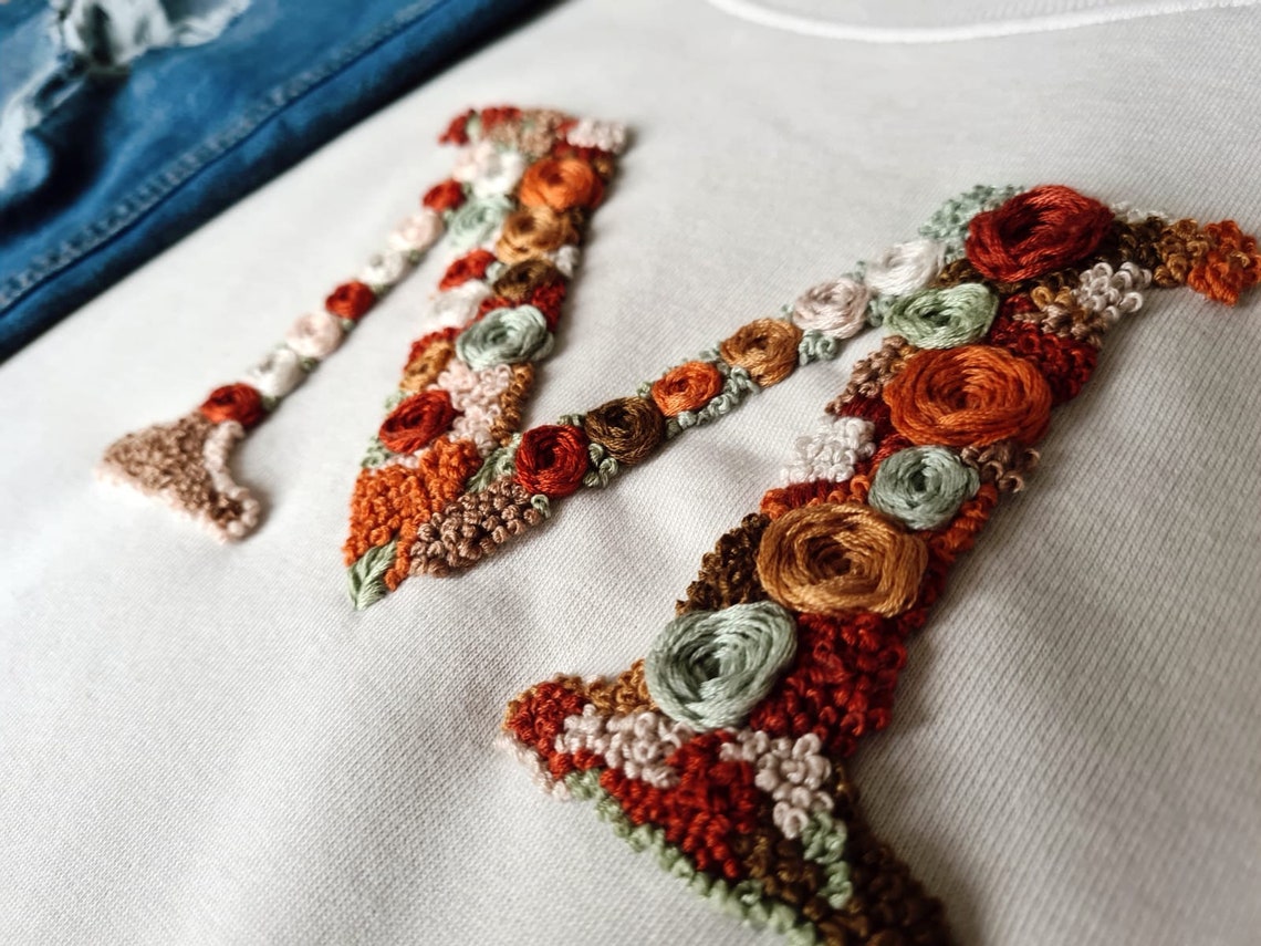 Embroidery Sweatshirts&hoodies Cross Stitch Sweatshirts Etsy