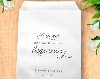 Wedding Favor Treat Bags, Dessert Candy Cookie Bags, Snack Bags