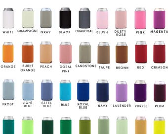 Personalized Wedding Can Coolers – Custom Party Favors