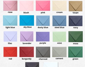 Envelopes for Invitations, A7 Envelopes, Size 5.25 x 7.25 inches Envelopes for Postcards, Invitations, Photos, Greeting Cards, Premium