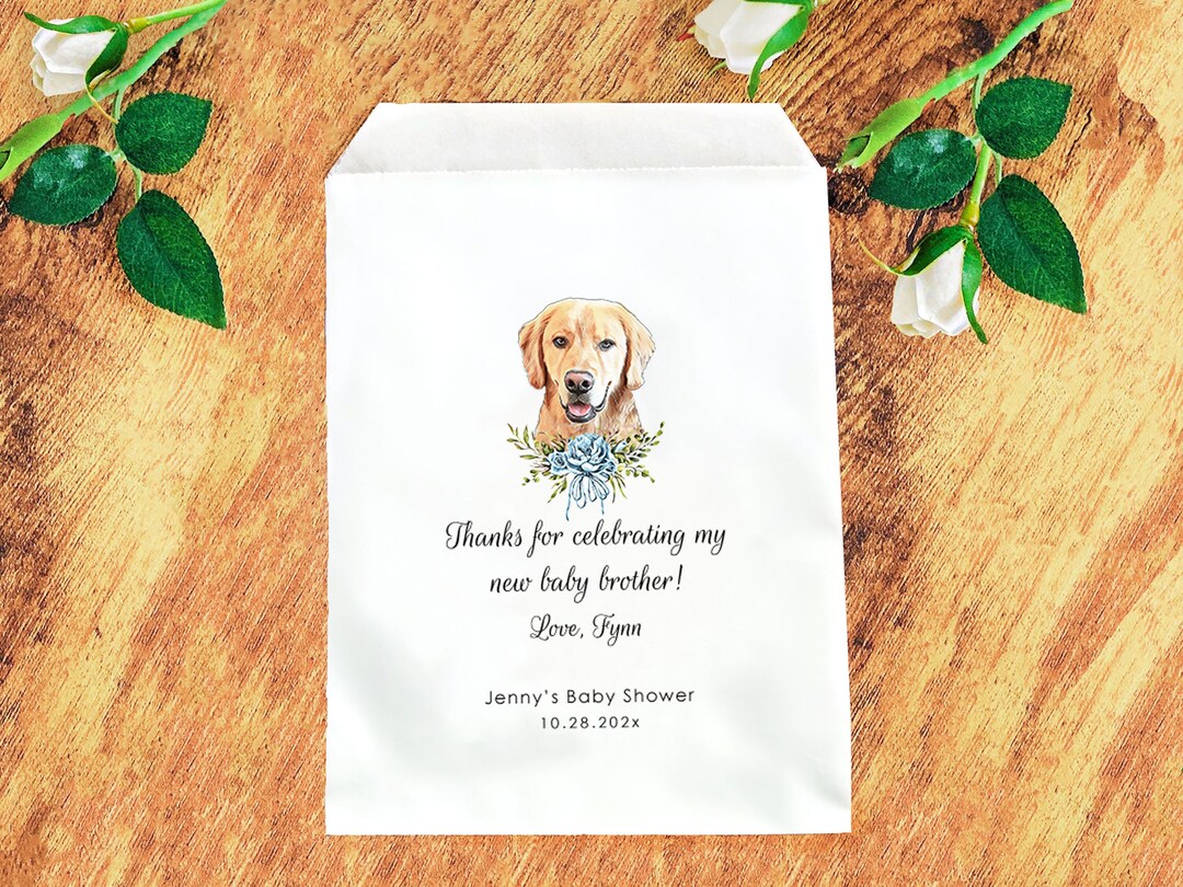 Baby Shower Treat Bags, It's a Boy, Goodie Bags, Candy Bar, Baby