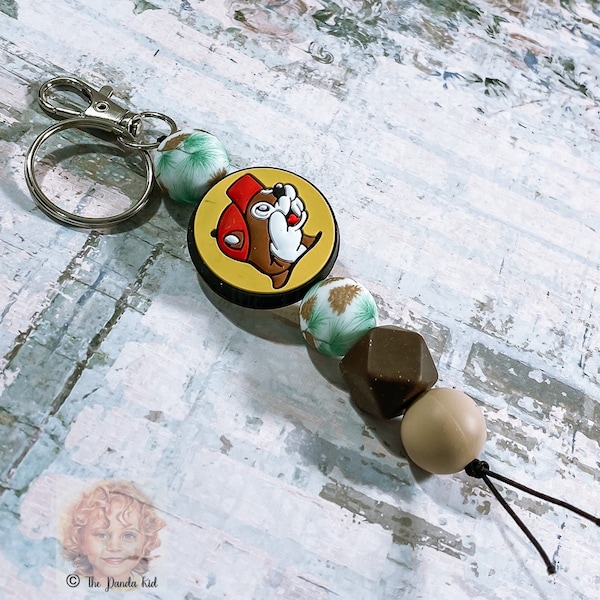 Beaver Keychain, Outdoor Life, Wildlife Adventures, Mirror Dangle, Bag Charms, Gift for Travelers, Friends, Nuts Over Beavers