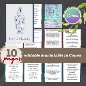 Jak odmawiać różaniec Wydrukuj katolicką modlitwę różańcową Modlitwa różańcowa Tajemnice różańca Pomysły na cyfrowe prezenty religijne 4x6, 2.5x3.7