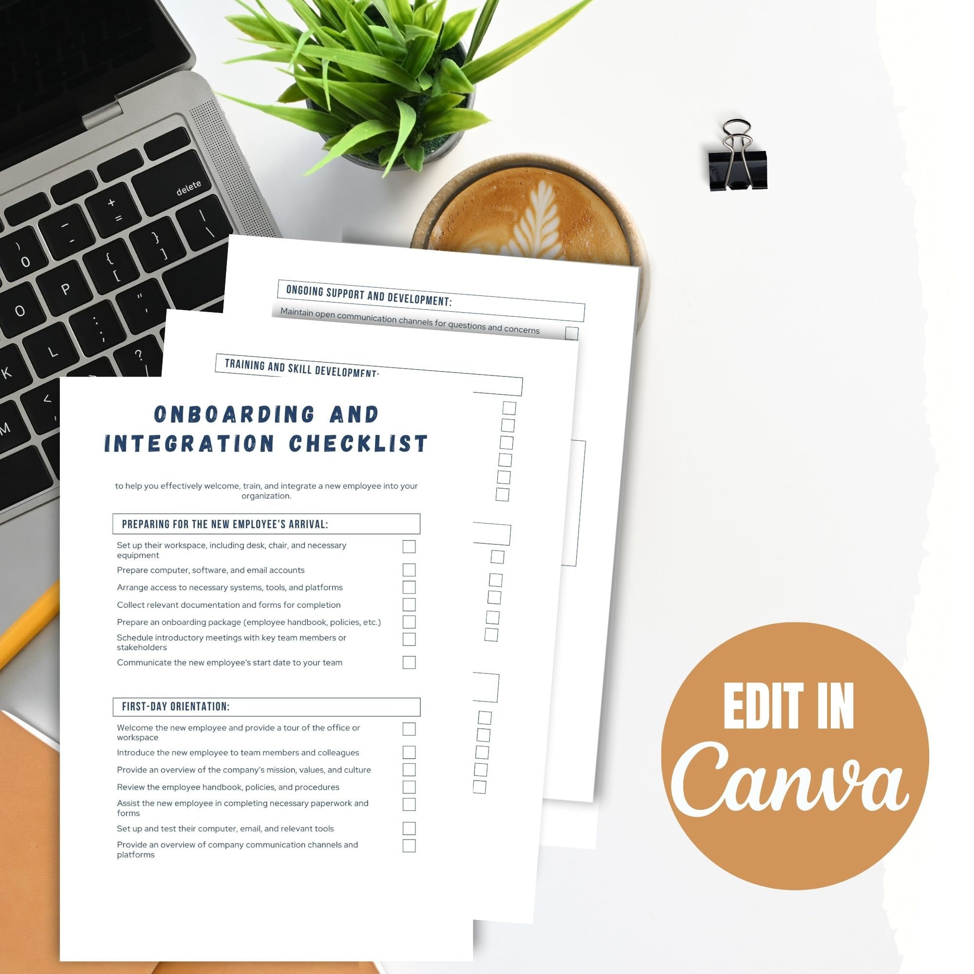 Onboarding Checklist for New Employee Integration Checklist for New ...