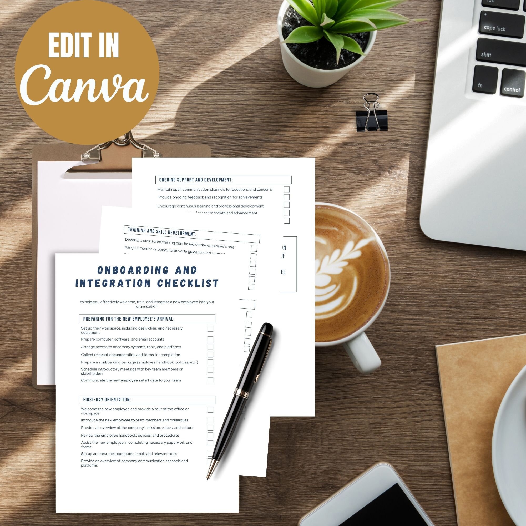 Onboarding Checklist for New Employee Integration Checklist for New ...