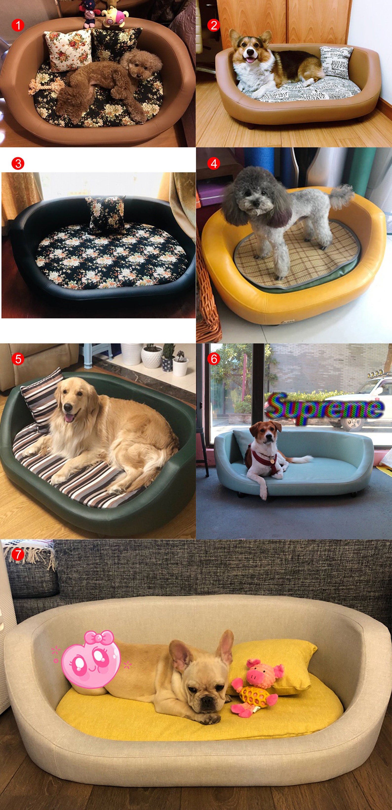 Custom made Color dog bed / good quality dog bed / large dog Etsy