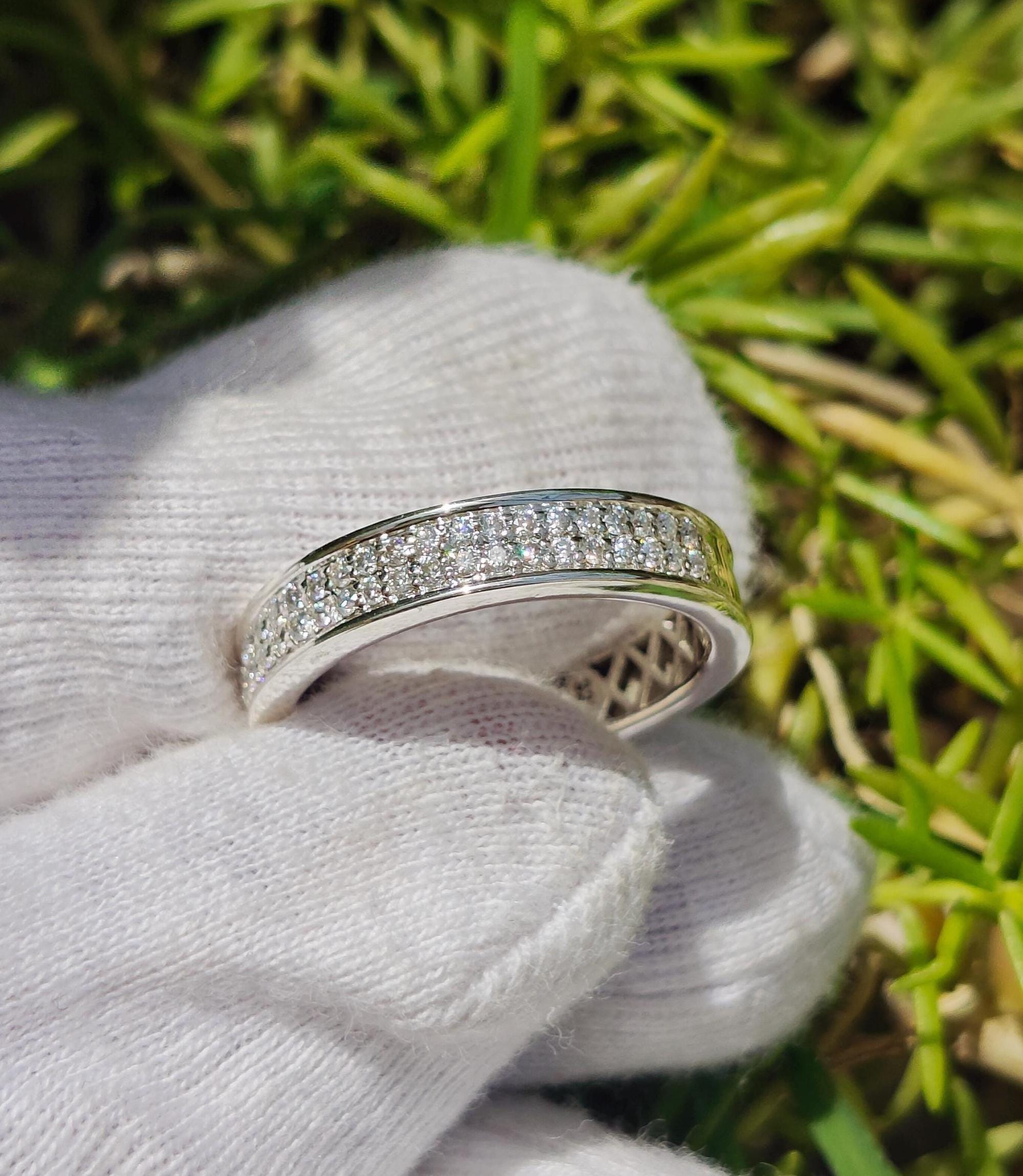 925 Silver Men's Ring Unisex Eternity Band Anniversary Gift for Him Proposal Wedding or Father's Day Gift