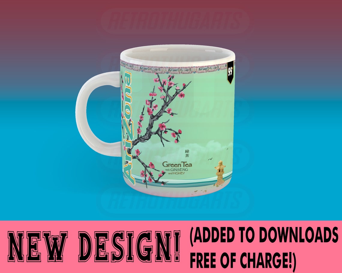 ARIZONA GREEN TEA Png File Instant Download Sublimation Etsy