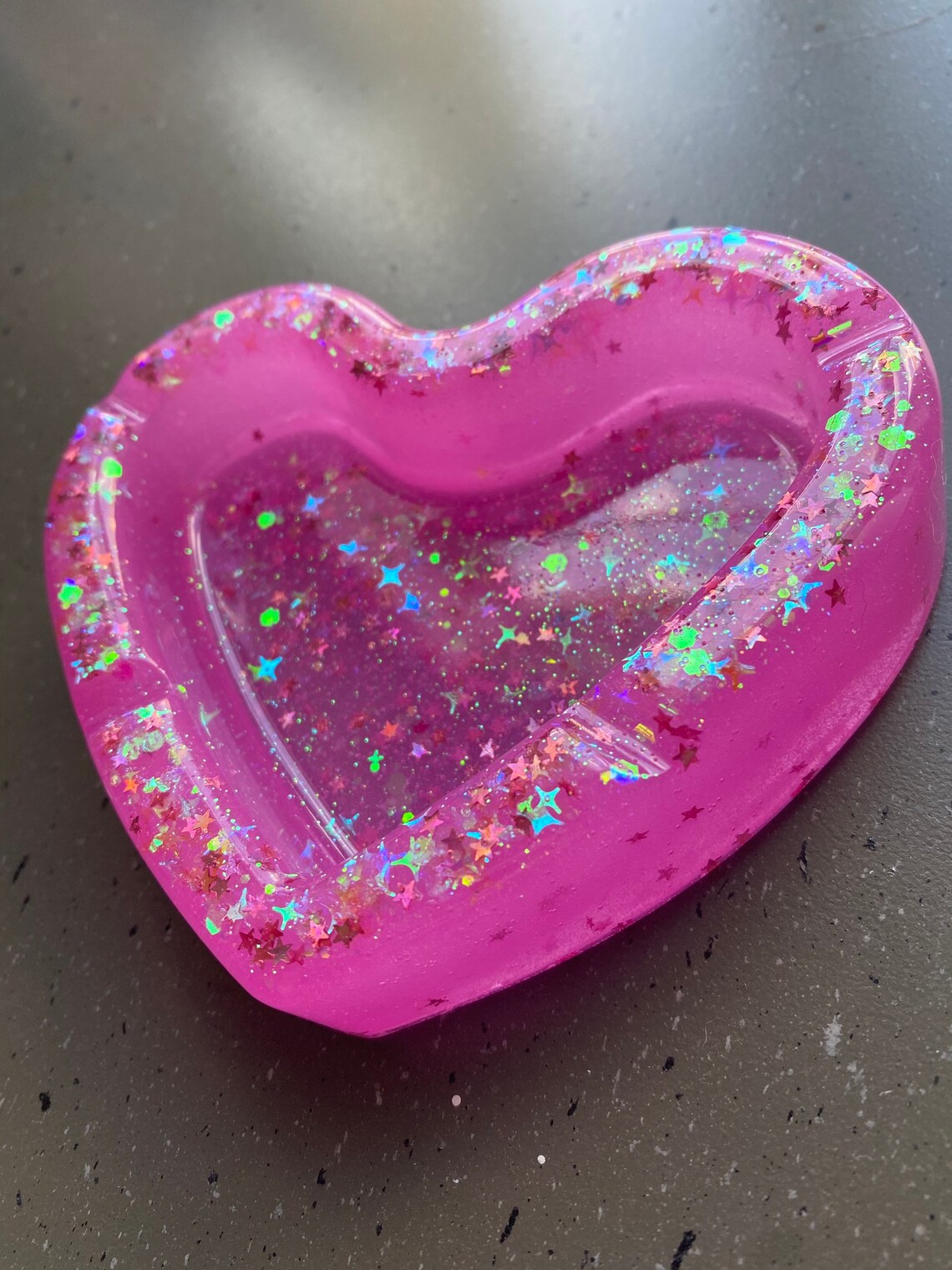 Glittery Heart Ashtray | Etsy