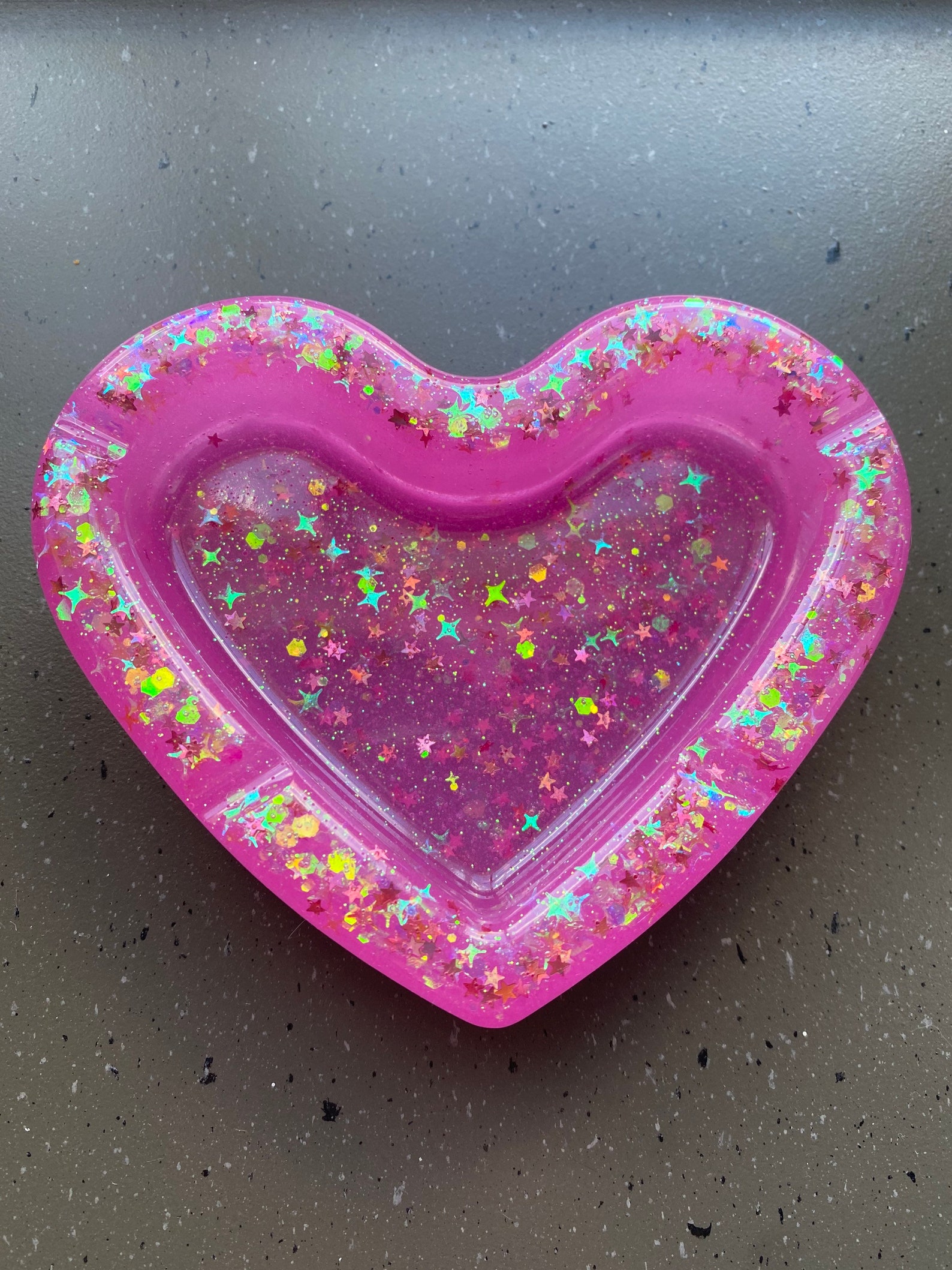 Glittery Heart Ashtray | Etsy