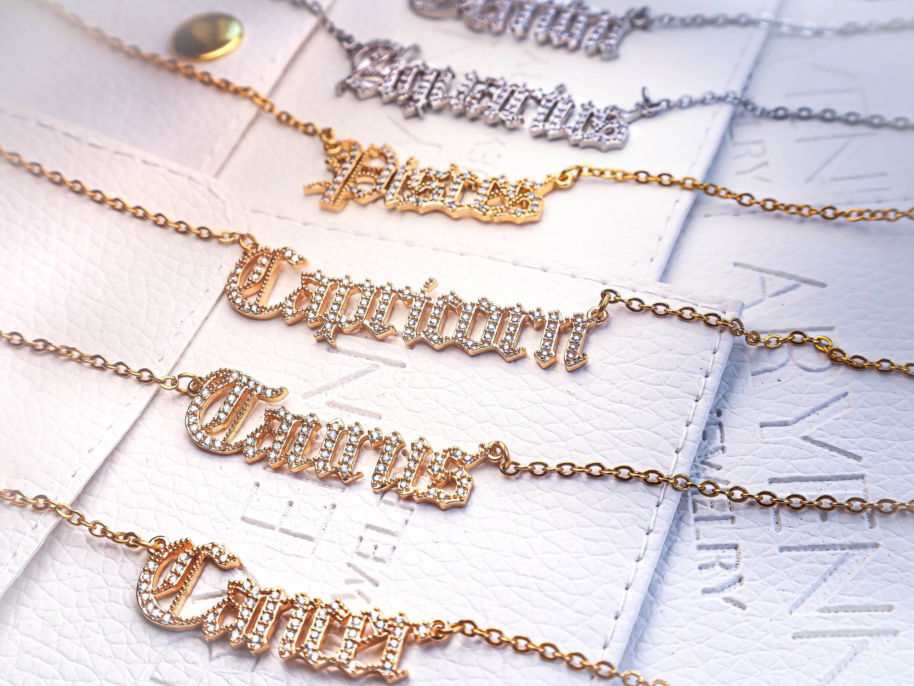Zodiac Necklace with Rhinestones · Minimalist Zodiac Sign Necklace · …