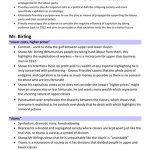 Inspector calls grade 9 quotes with analysis
