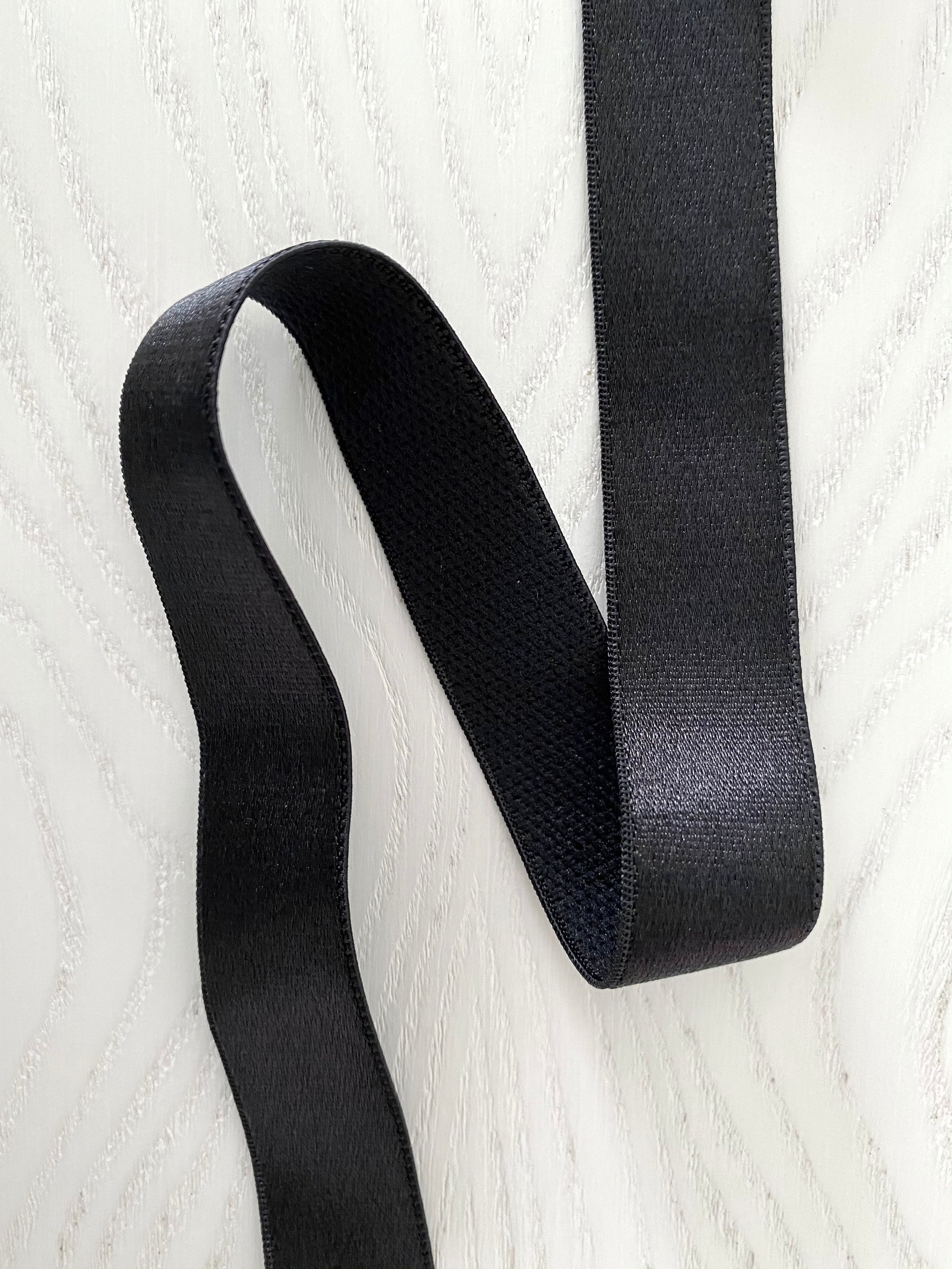 Bra strap elastic 101219mm black for bra making made in Etsy