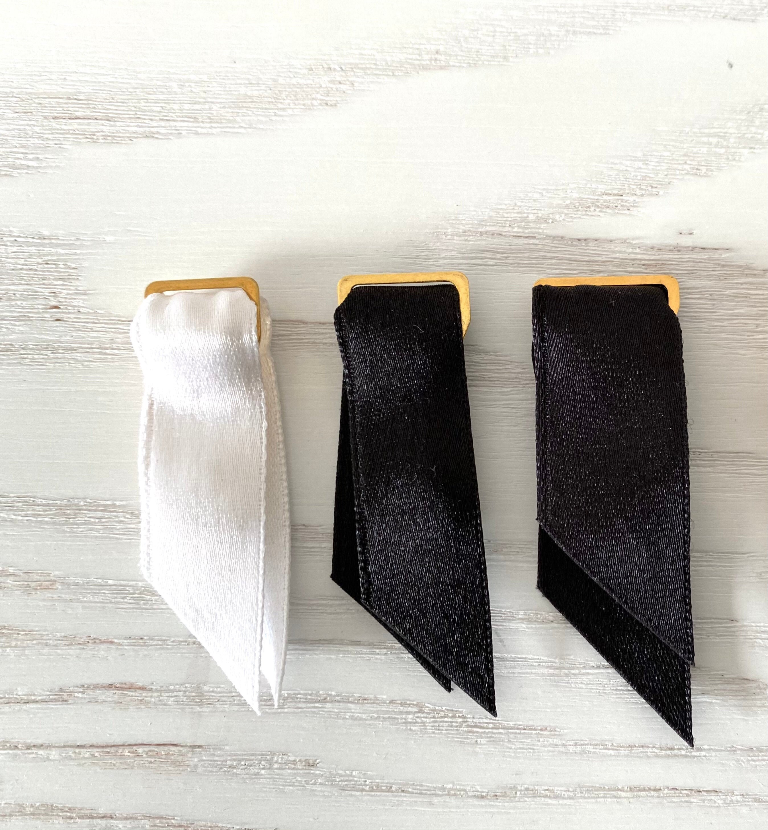 Gold metal garter clips / Suspenders clips with cover for Etsy