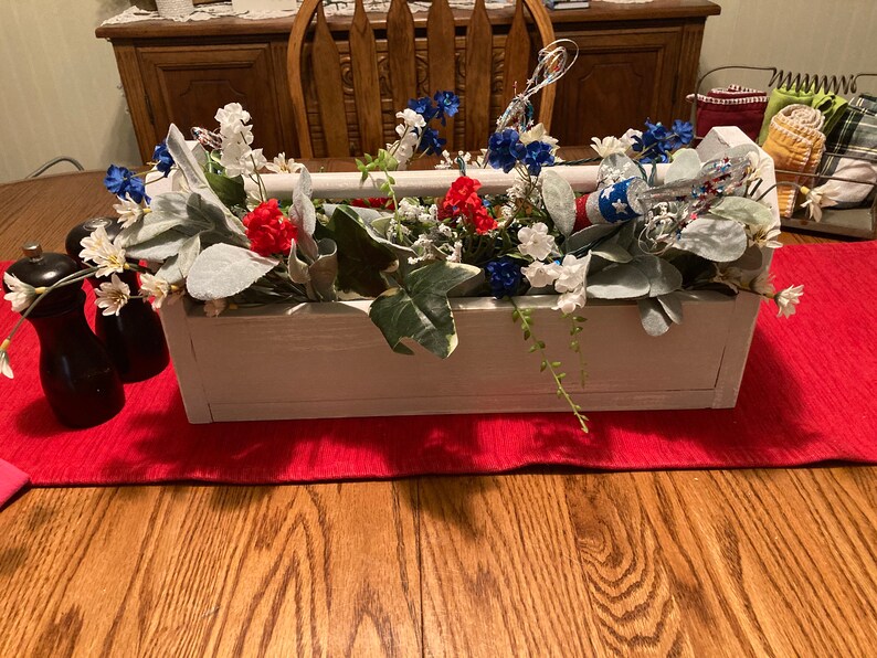 Decorative Tool Box Centerpiece Etsy