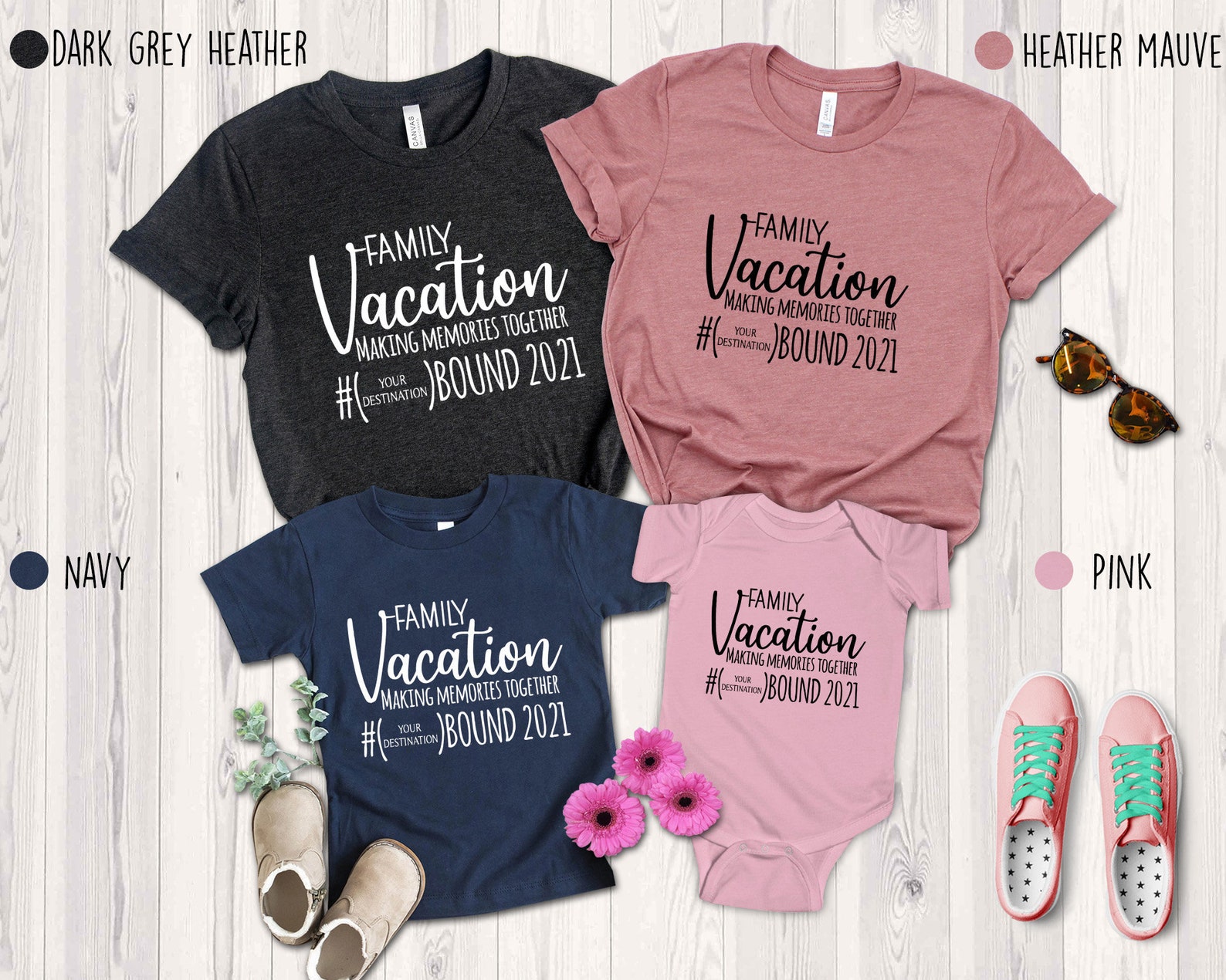 Custom Family Matching Vacation Shirts Family Vacation Making Etsy