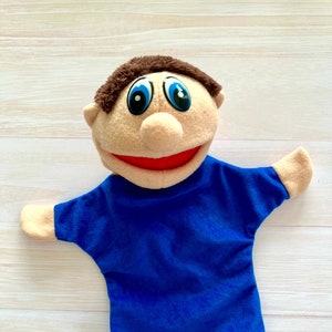 Boy Hand Puppet for kids, Baby Learning, Teacher Tools, Homeschooling, Interactive Toys, Speech therapy materials, Educational material