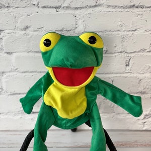 Rana Rene Hand Puppets for Kids Movable Mouth, Children Educational Toys, Communication Skills, Gift for Baby, Speech Therapy Materials
