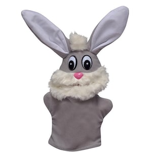 Bunny Hand Puppet, Gift for Therapist, Toddlers and Teachers.