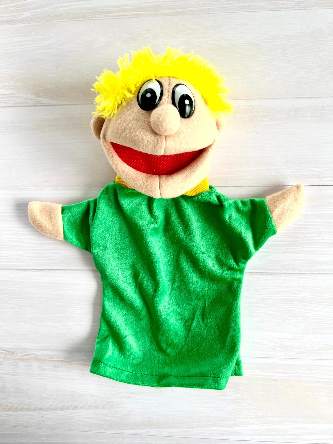 Boy Hand Puppet for Kids, Baby Learning, Teacher Tools, Homeschooling