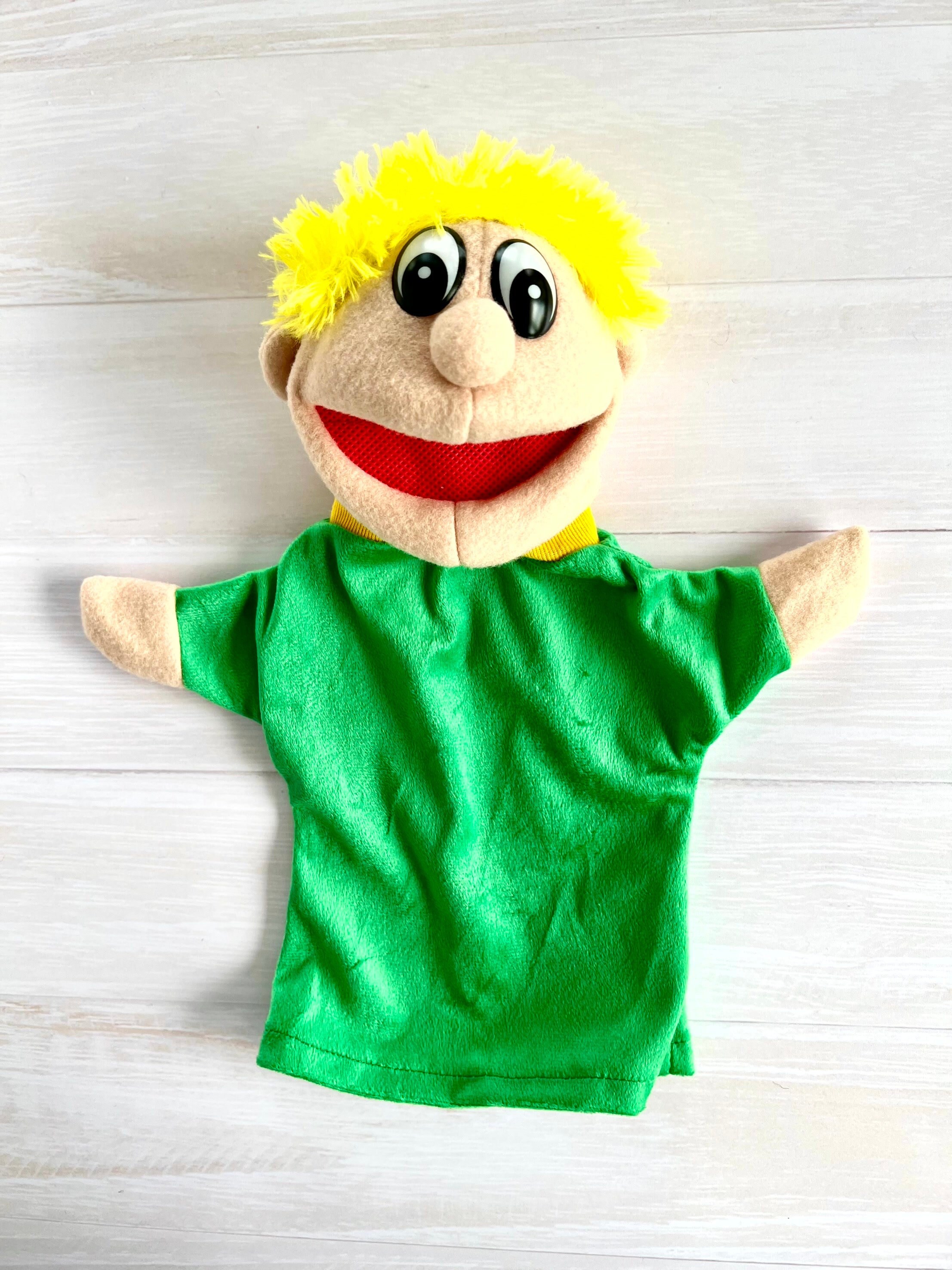 Boy Hand Puppet for Kids Baby Learning Teacher Tools image