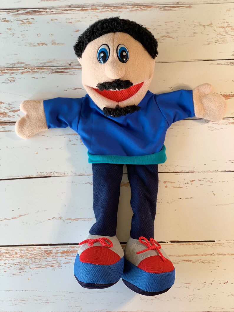 Boy Hand Puppet for Kids, Baby Learning, Teacher Tools, Homeschooling, Interactive Toys, Speech