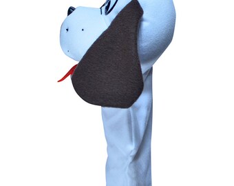 Marionnette à Main Chien Peluche 25 Cm – Jouet De Doigt Flexible Pour Enfants Et Adultes – Spectacle & Histoires