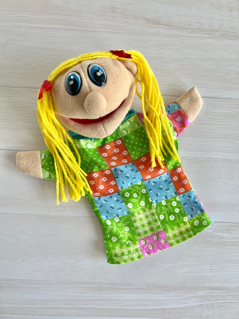 Girl Hand Puppet, Felt Hand Puppet, Interactive Children's Toys, Baby