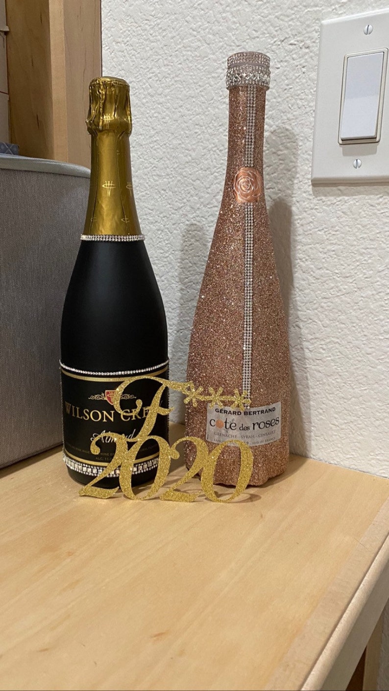 Decorated Cote des roses bottle Etsy