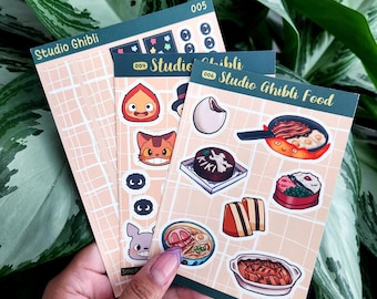 Studio Ghibli sticker sheets | stickers, cute, anime, journaling, decal