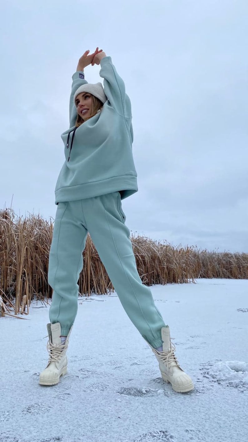 Mint track suit women very warm winter