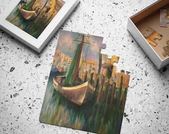Fishing Trawler, 30-Piece Family Interactive Jigsaw Puzzle, "The Little Flower", 1967