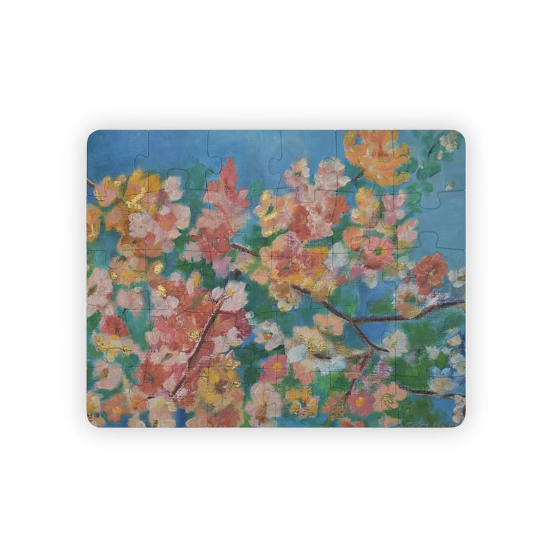 Cherry Blossoms, 30-Piece puzzle, Family Interactive Cognitive Learning Activity image 2