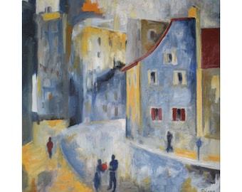 Pettit Champlain Quebec City 1967 - Stampa su tela opaca, profilo 0,75"