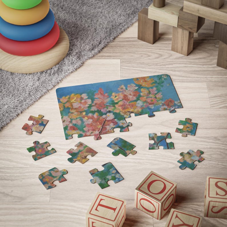 Cherry Blossoms, 30-Piece puzzle, Family Interactive Cognitive Learning Activity image 3