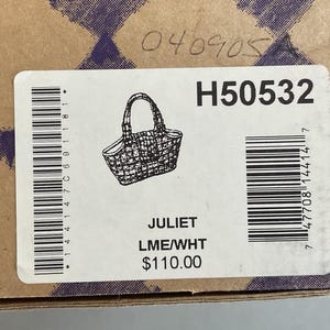 NIB Brighton Rare Vintage Lime Green 90's Small Shoulder/ Hand Bag With Charm afbeelding 10