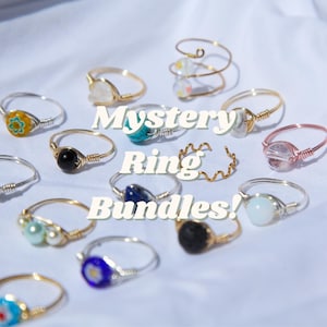 Blind Mystery Ring Bundles - Custom Size,Blind Bag,Mystery Rings,Colorful Rings,Wire Wrapped Rings,Dainty Rings, Boho Rings, Hippie Ring
