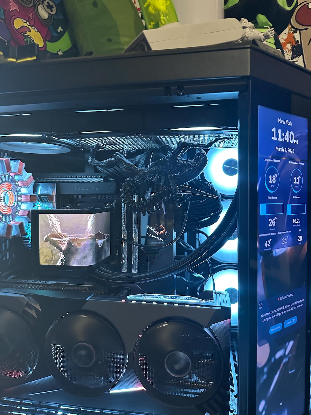 Alien Xenomorph PC Fan Cover and Model - Etsy