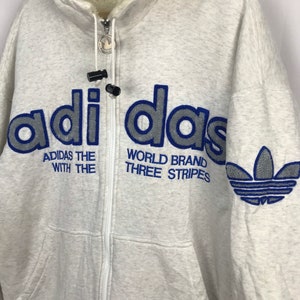 Adidas big logo zipper hoodie image 5