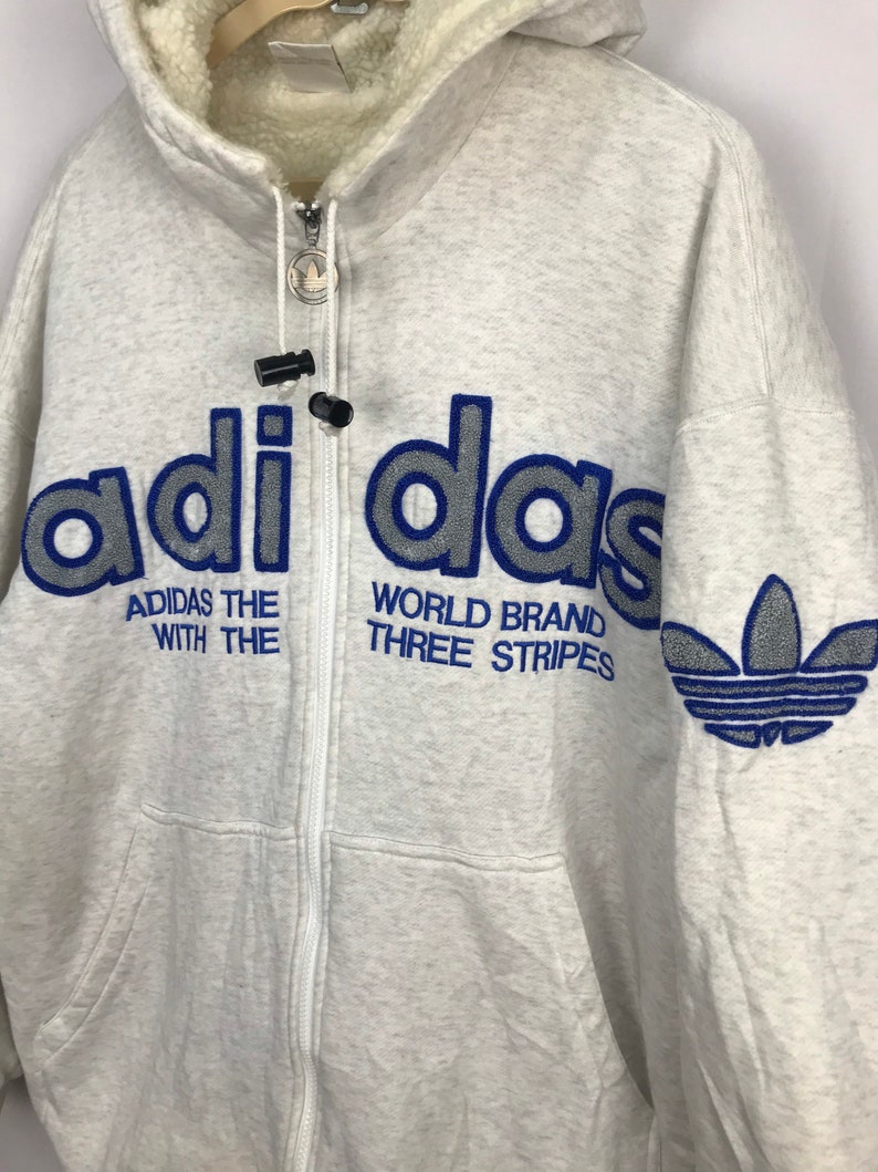 Adidas big logo zipper hoodie image 5